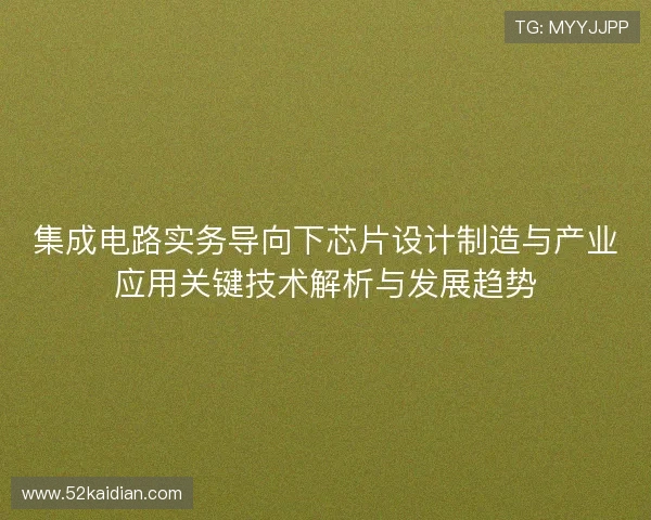 集成电路实务导向下芯片设计制造与产业应用关键技术解析与发展趋势